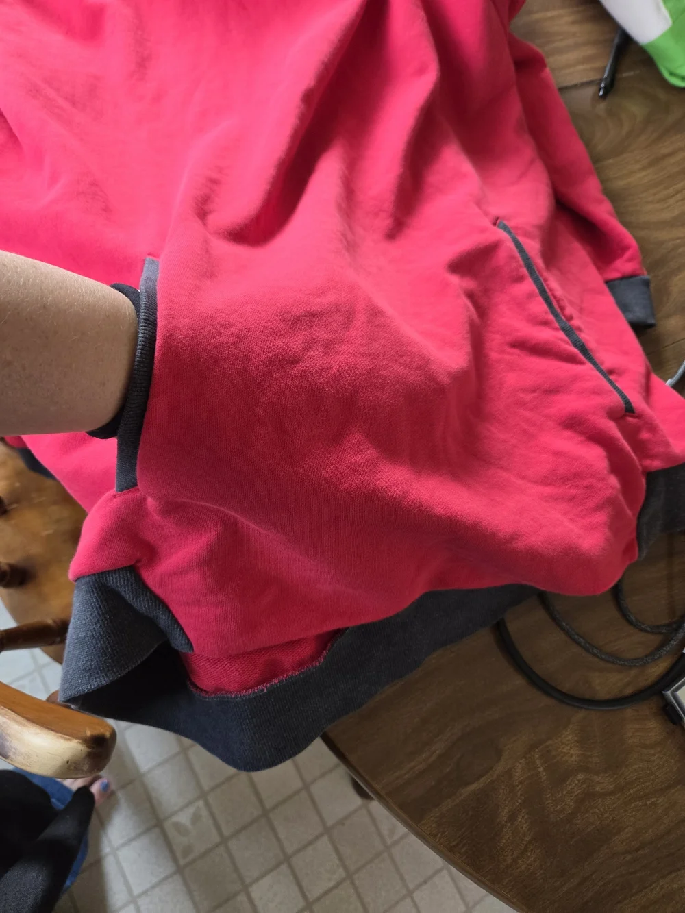 The North Face Red and Black Pullover Sweatshirt